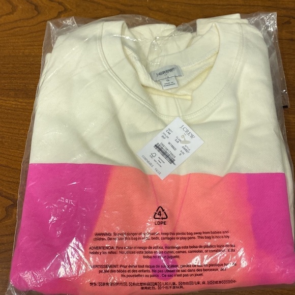 J Crew Bold striped crewneck sweatshirt AW627 - Picture 3 of 3